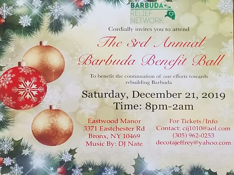 The 3rd Annual Barbuda Benefit Ball 12-21-2019