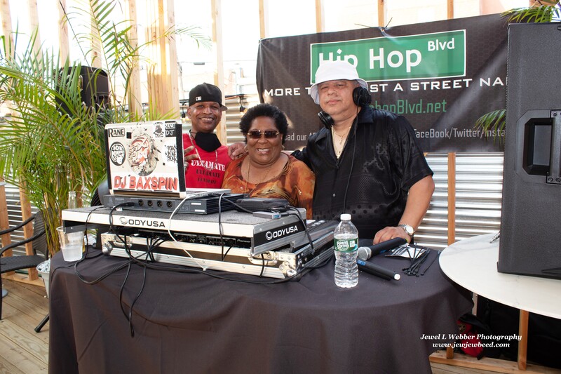 DJ Ultamate, Gail Hall(DJ Flame) and DJ Baxspin
